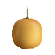 Louis Poulsen - VL45 Radiohus Taklampa Ø250 Brass/Glossy Amber