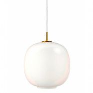 Louis Poulsen - VL45 Radiohus Taklampa Ø370 Brass/Glossy Opal Glass