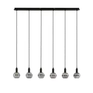 Lucande - Ably 6 Taklampa Smoke