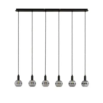 Lucande - Ably 6 Taklampa Smoke