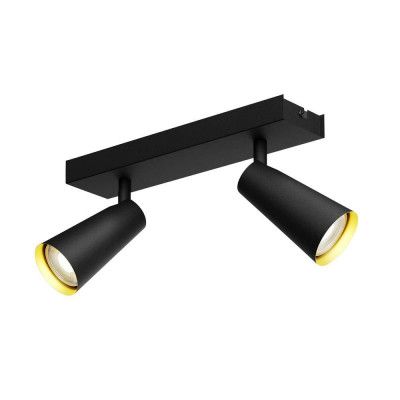 Lucande - Angelina 2 Plafond Black/Gold