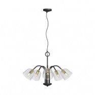 Lucande - Anjita 5 Taklampa Black/Brass Lucande