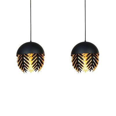 Lucande - Aparas 2 Taklampa Black/Gold