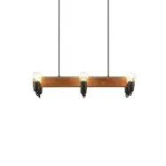 Lucande - Becky Taklampa Wood/Black/Brass