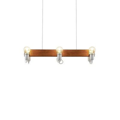 Lucande - Becky Taklampa Wood/White/Brass Lucande