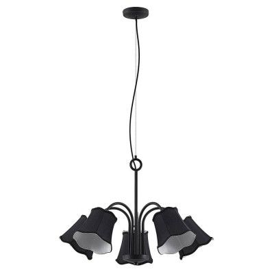 Lucande - Binta 5 Taklampa Silver Black Lucande