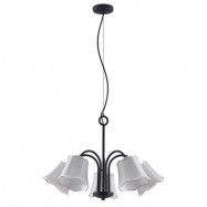 Lucande - Binta 5 Taklampa Silver Grey Lucande