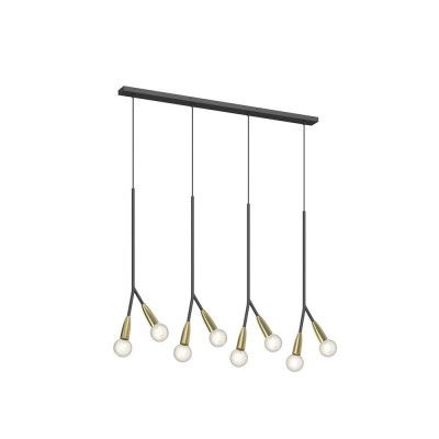 Lucande - Carlea 8 Taklampa Black/Brass