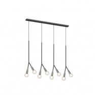 Lucande - Carlea 8 Taklampa Black/Nickel
