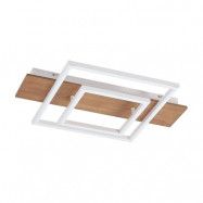 Lucande - Chariska LED Plafond L60 Wood/White