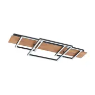 Lucande - Chariska LED Plafond L95 Wood/Black