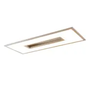 Lucande - Durun Long Plafond White/Silver