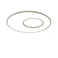 Lucande - Durun Plafond Ø80 White/Silver