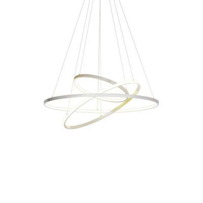 Lucande - Ezana pendellampa nickel 3 steg