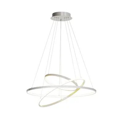 Lucande - Ezana pendellampa nickel 3 steg