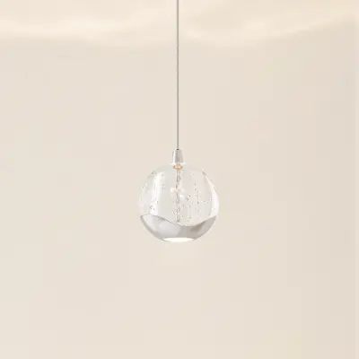 Lucande - Hayley 1 Taklampa Ø9 Clear/Chrome