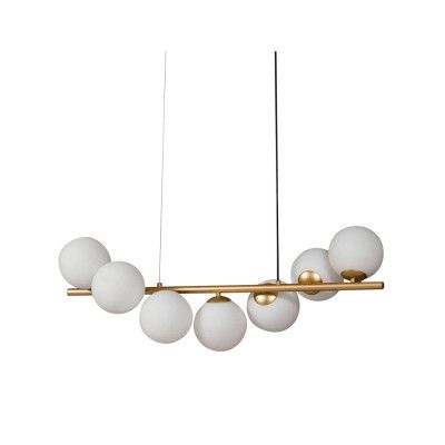 Lucande - Isandro 7 Taklampa Guld/Opal