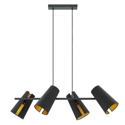 Lucande - Kemoni 4 Taklampa Black/Gold