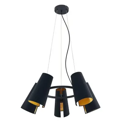 Lucande - Kemoni Taklampa Black/Gold