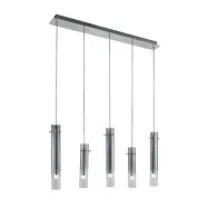Lucande - Korvitha 5 LED Taklampa Smoke/Silver