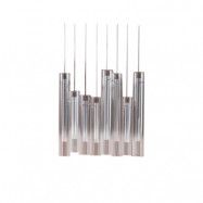 Lucande - Korvitha 8 LED Taklampa Røyk/Silver