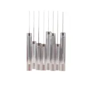 Lucande - Korvitha 8 LED Taklampa Røyk/Silver