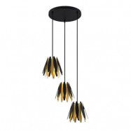 Lucande - Lounit 3 Taklampa Black/Gold Lucande