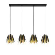 Lucande - Lounit 4 Taklampa Black/Gold