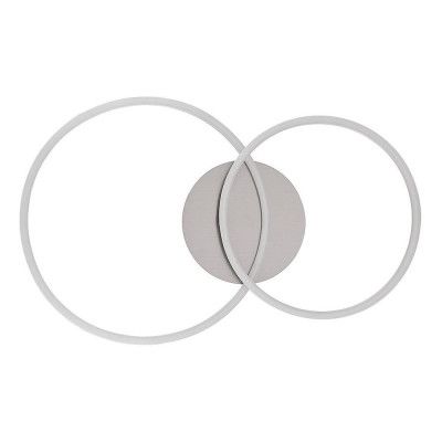 Lucande - Lucardis 2 LED Plafond Silver Lucande