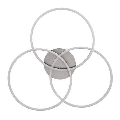 Lucande - Lucardis 3 LED Plafond Silver