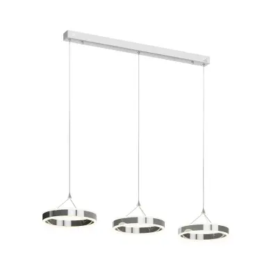 Lucande - Lyani Taklampa L115 Chrome/White