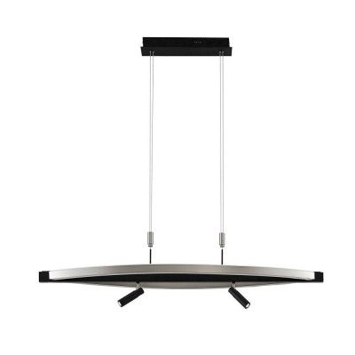 Lucande - Matwei LED Oval Taklampa Nickel