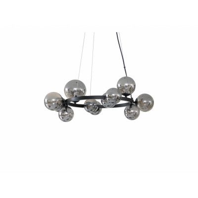 Lucande - Naelen Round Taklampa Black/Smoke