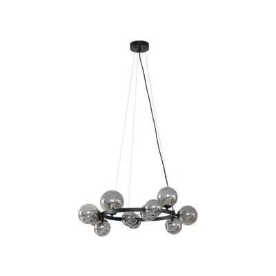 Lucande - Naelen Round Taklampa Black/Smoke