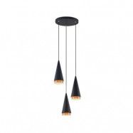 Lucande - Naoh 3 Cluster Taklampa Black Lucande