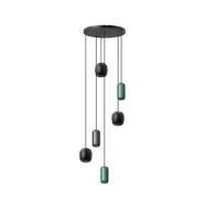 Lucande - Narion 6 Cluster Taklampa Svart