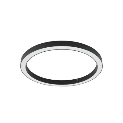 Lucande - Neor LED-taklampa, CCT, svart, Ø 60 cm, dimbar