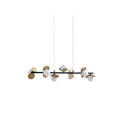 Lucande - Pallo 7 LED Taklampa Svart/Guld