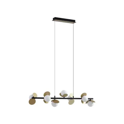 Lucande - Pallo 7 LED Taklampa Svart/Guld