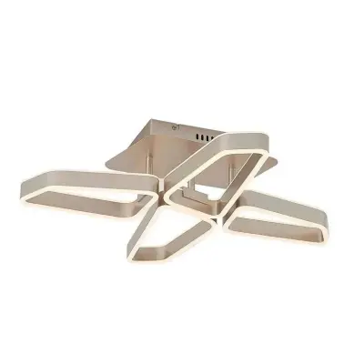 Lucande - Quinn 4 Plafond Nickel