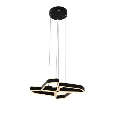 Lucande - Quinn 4 Taklampa Black/Gold