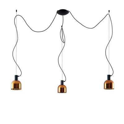 Lucande - Serina 3 Taklampa Black/Amber