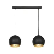 Lucande - Sivaniel 2 Taklampa Black/Gold