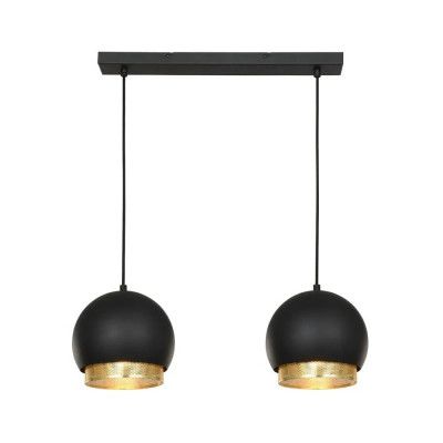 Lucande - Sivaniel 2 Taklampa Black/Gold