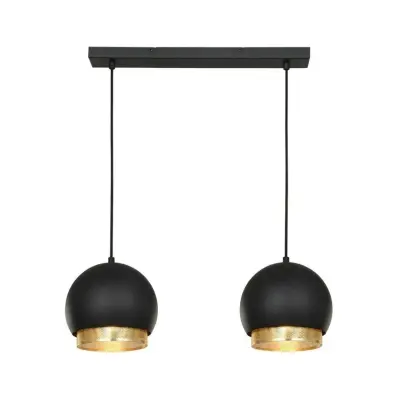 Lucande - Sivaniel 2 Taklampa Black/Gold