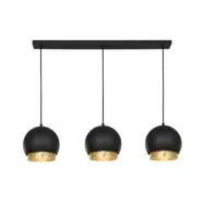 Lucande - Sivaniel 3 Taklampa Black/Gold