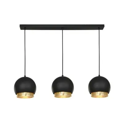 Lucande - Sivaniel 3 Taklampa Black/Gold
