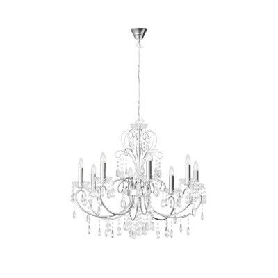 Lucande - Solveig 8 Taklampa Chrome/Clear