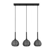 Lucande - Tetira 3 Long Taklampa Black