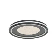 Lucande - Tillian LED-taklampa, svart/guld, dimbar